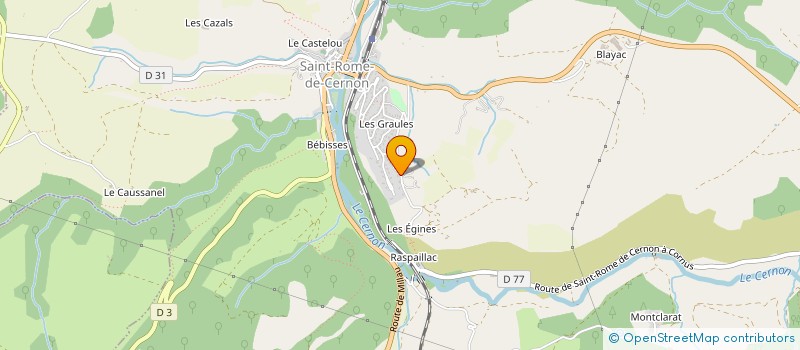 localisation de l'entreprise LES EGINES  SAINT-ROME-DE-CERNON