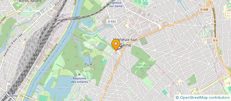 localisation de l'entreprise LES EGLANTINES à VIGNEUX-SUR-SEINE