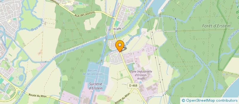 localisation de l'entreprise LES EGLANTINES  ERSTEIN