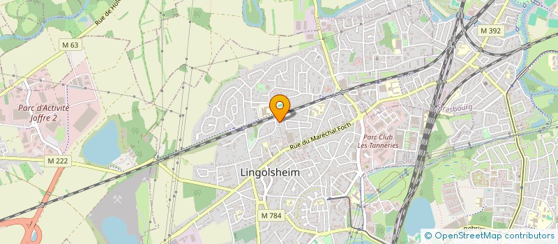 localisation de l'entreprise LES EGLANTINES  LINGOLSHEIM