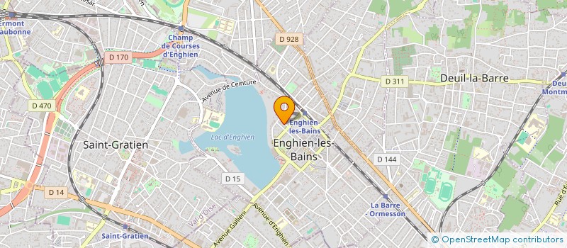 localisation de l'entreprise LES EGLANTINES à ENGHIEN-LES-BAINS