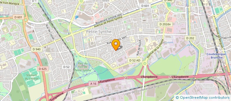 localisation de l'entreprise LES EGLANTINES à DUNKERQUE