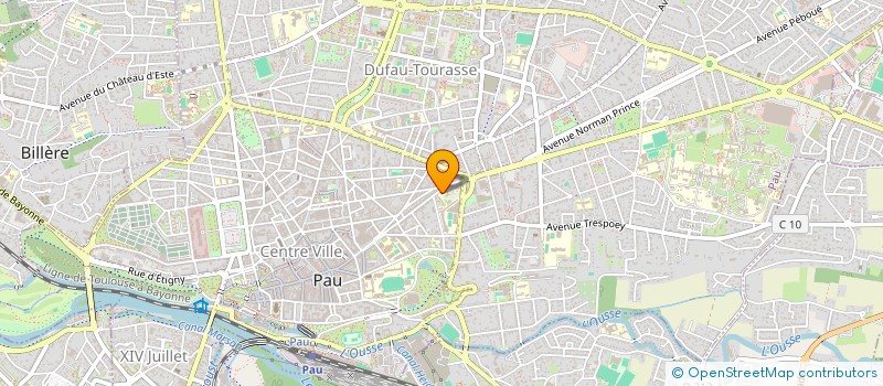 localisation de l'entreprise LES EGLANTINES ASSOC SPORTIVE à PAU