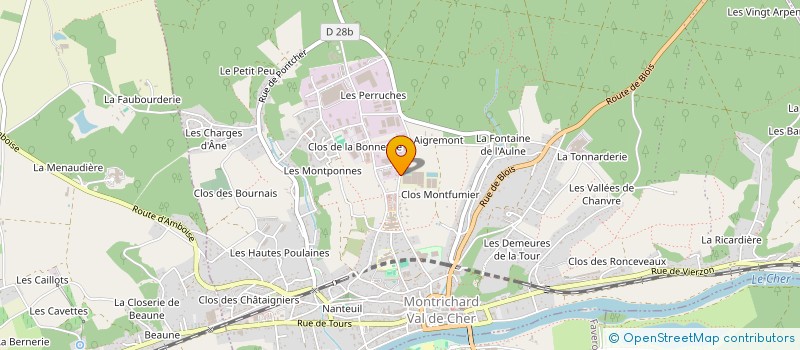 localisation de l'entreprise LES EGLES à MONTRICHARD-VAL-DE-CHER