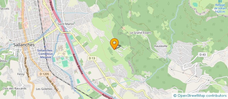 localisation de l'entreprise LES EGRATZ à SALLANCHES