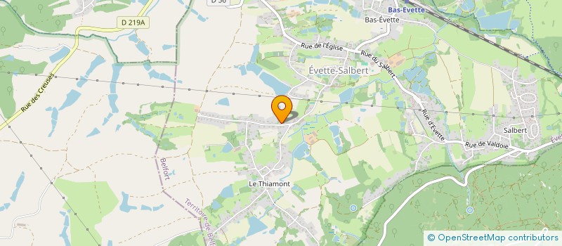 localisation de l'entreprise LES EGRINS 2 à EVETTE-SALBERT