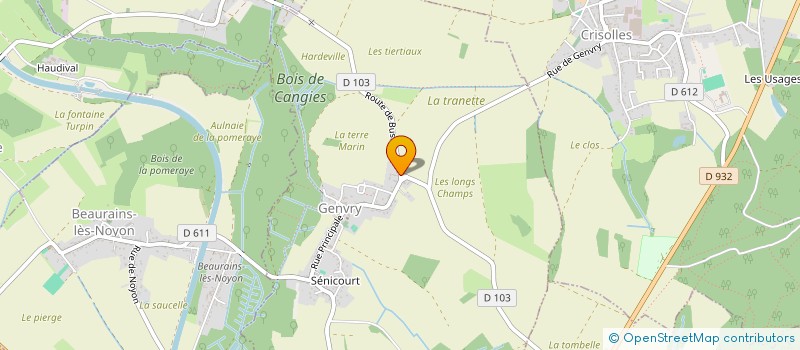 localisation de l'entreprise LES ELAN  BEAULIEU-LES-FONTAINES