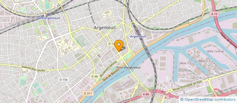 localisation de l'entreprise LES ELECTRICIENS D'ILE DE FRANCE  ARGENTEUIL