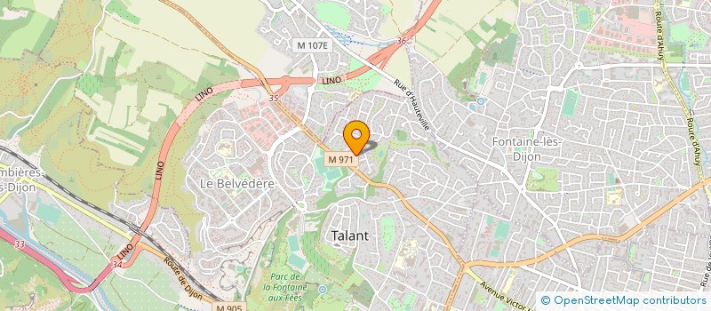 localisation de l'entreprise LES ELECTRICIENS DIJONNAIS à MARSANNAY-LA-COTE