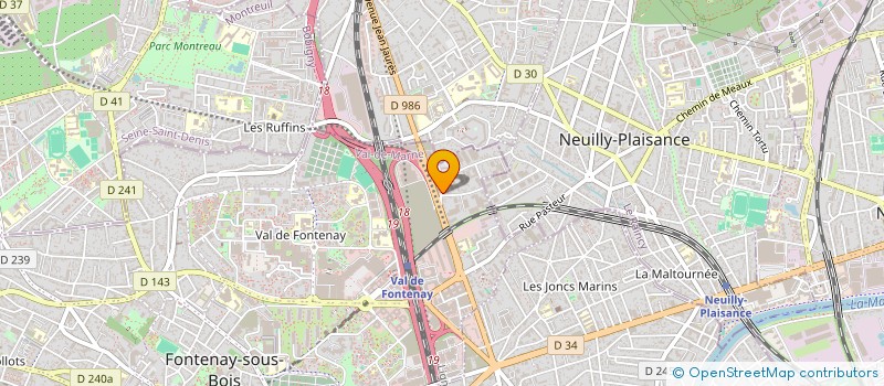 localisation de l'entreprise LES ELECTRICIENS DU VAISSEAU à FONTENAY-SOUS-BOIS