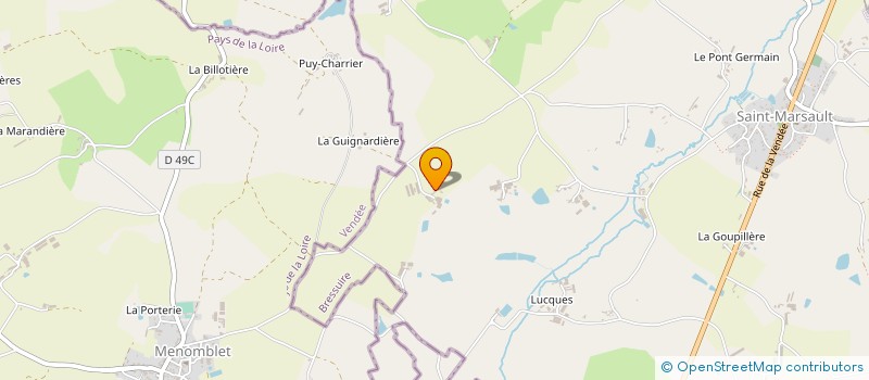 localisation de l'entreprise LES ELEVAGES DU BOCAGE à LA FORET-SUR-SEVRE