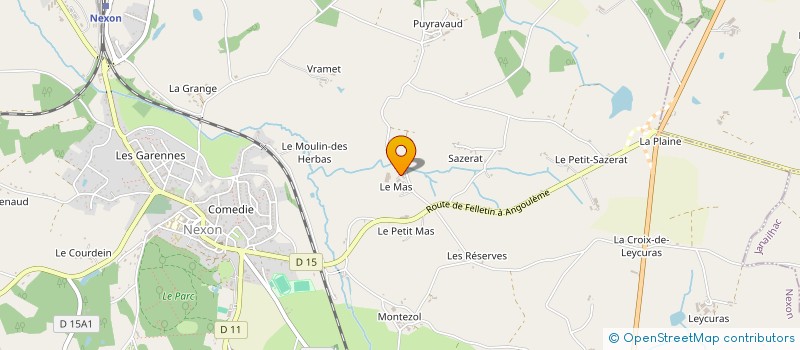 localisation de l'entreprise LES ELEVAGES DU MAS LONG à LA MEYZE