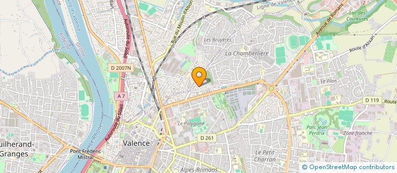 localisation de l'entreprise LES ELEVES D'EUTERPE à VALENCE