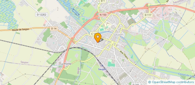 localisation de l'entreprise LES ELEVES MUSICIENS DE L'HARMONIE  SAUJON