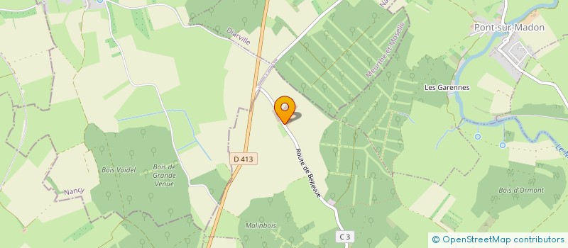localisation de l'entreprise LES ELEVEURS DE CHEVAUX DES VOSGES à POUSSAY