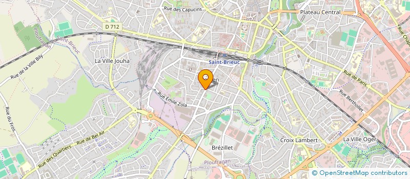 localisation de l'entreprise LES ELEVEURS DE L'HERBAGERE à SAINT-BRIEUC