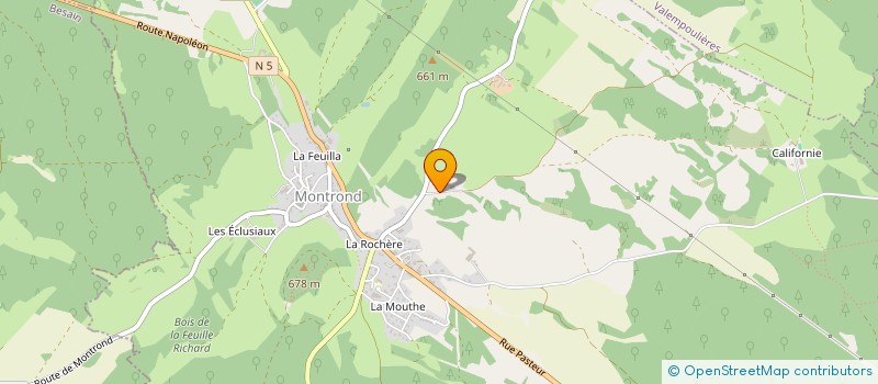 localisation de l'entreprise LES ELEVEURS MONTBELIARDS  MONTROND