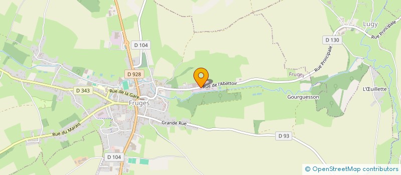 localisation de l'entreprise LES ELEVEURS REUNIS à FRUGES