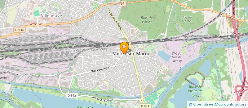 localisation de l'entreprise LES ELFES à VAIRES-SUR-MARNE