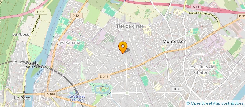 localisation de l'entreprise LES ELFES  LE VESINET