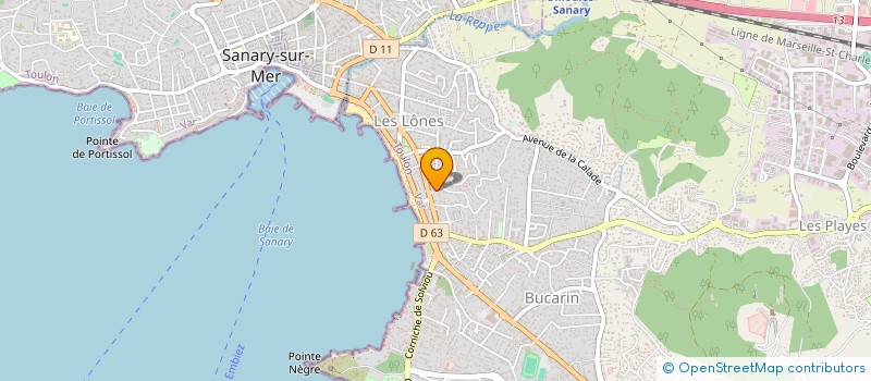 localisation de l'entreprise LES ELFES à SIX-FOURS-LES-PLAGES