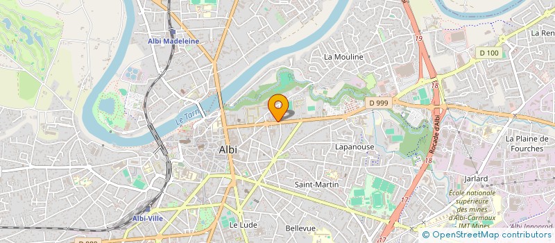 localisation de l'entreprise LES ELITES FRANCO-AFRICAINES (EFA) à ALBI