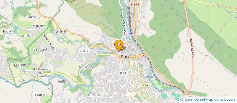 localisation de l'entreprise LES ELLES D'ARIEGE à FOIX