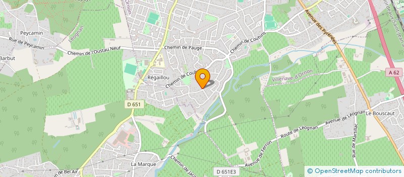 localisation de l'entreprise LES ELLES ROSES DES SABLES  VILLENAVE-D'ORNON