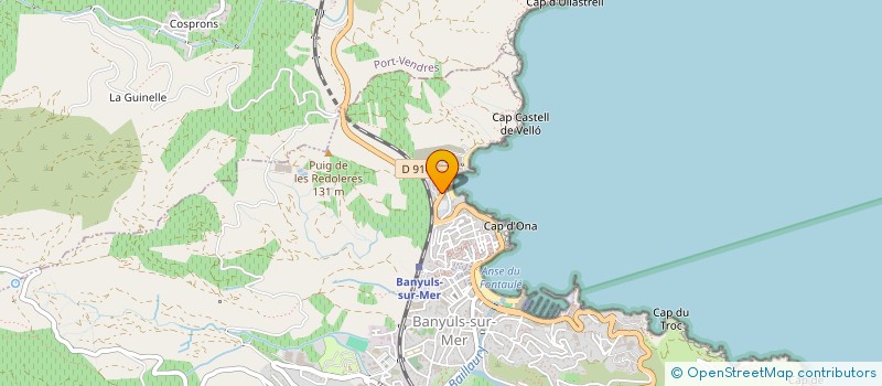 localisation de l'entreprise LES ELMES  BANYULS-SUR-MER