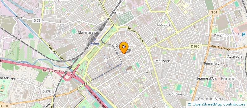 localisation de l'entreprise LES ELUS à REIMS