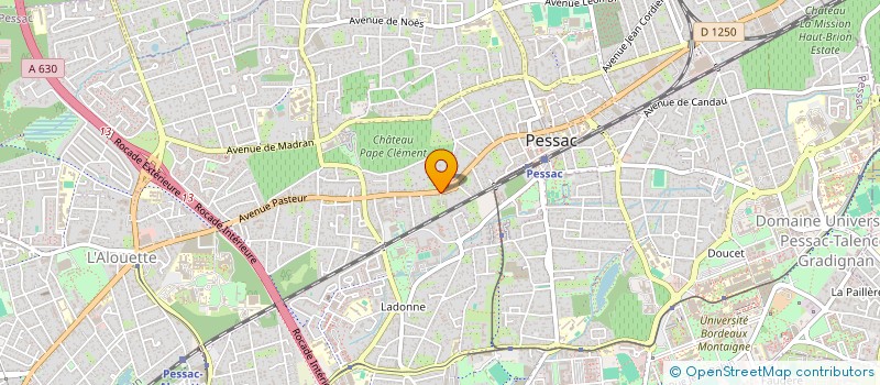 localisation de l'entreprise LES EMAUX ET VERNIS OPTIMAX  PESSAC