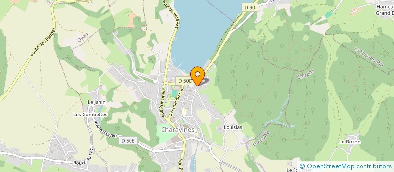 localisation de l'entreprise LES EMBALLAGES DU PILAT à CHARAVINES