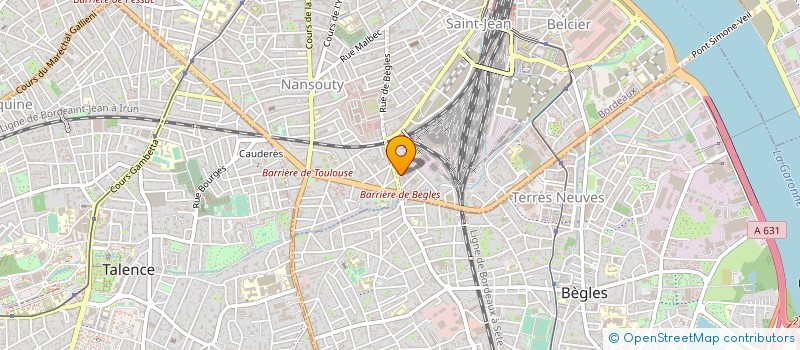 localisation de l'entreprise LES EMBOBINES à BORDEAUX