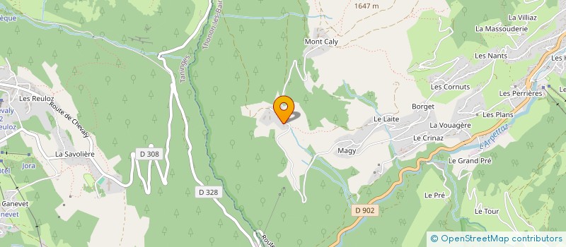 localisation de l'entreprise LES EMBRUNES  LES GETS