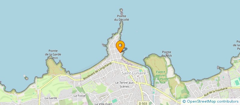 localisation de l'entreprise LES EMBRUNS  SAINT-LUNAIRE