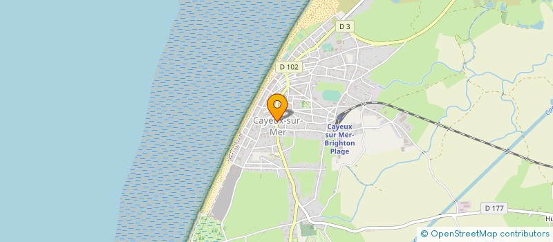 localisation de l'entreprise LES EMBRUNS à CAYEUX-SUR-MER