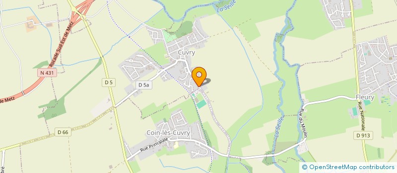 localisation de l'entreprise LES EMBRUNS  CUVRY