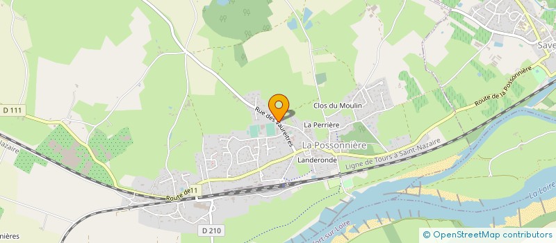 localisation de l'entreprise LES EMBRUNS  LA POSSONNIERE