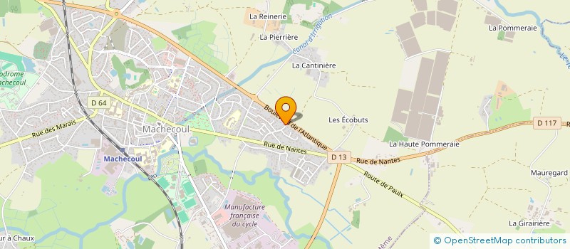 localisation de l'entreprise LES EMBRUNS  MACHECOUL-SAINT-MEME