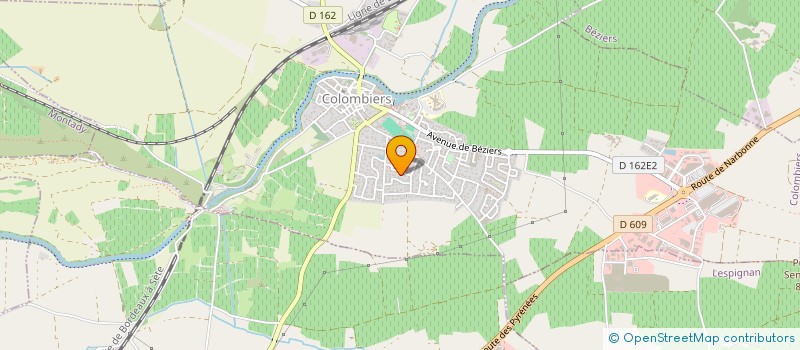 localisation de l'entreprise LES EMBRUNS à COLOMBIERS