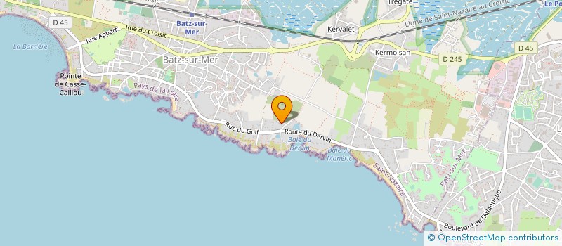 localisation de l'entreprise LES EMBRUNS  BATZ-SUR-MER