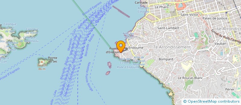 localisation de l'entreprise LES EMBRUNS DE MALMOUSQUE  MARSEILLE