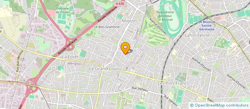 localisation de l'entreprise LES EMBRUNS DU LITTORAL  EYSINES