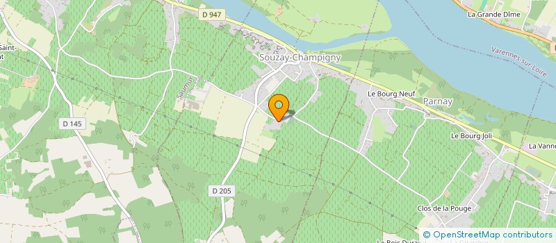 localisation de l'entreprise LES EMBRUNS DU MORIN  SOUZAY-CHAMPIGNY