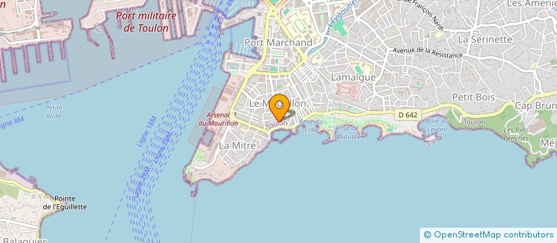 localisation de l'entreprise LES EMERAUDES  TOULON