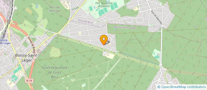 localisation de l'entreprise LES EMERAUDES à BOISSY-SAINT-LEGER