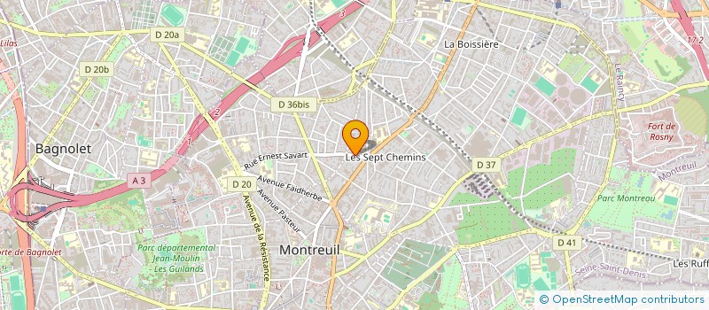 localisation de l'entreprise LES EMPECHEURS DE TOURNER EN ROND à MONTREUIL