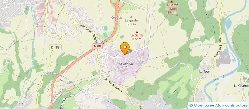 localisation de l'entreprise LES EMULSIONS DU VELAY à LE PUY-EN-VELAY