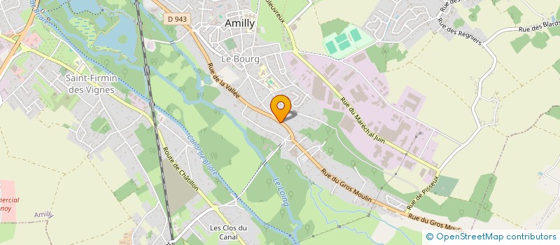 localisation de l'entreprise LES ENCADREMENTS BERANGER SARL à AMILLY