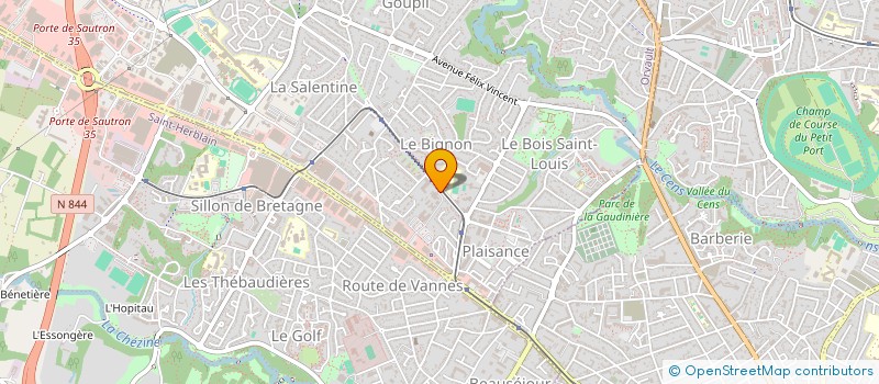 localisation de l'entreprise LES ENCHANTERRES à ORVAULT